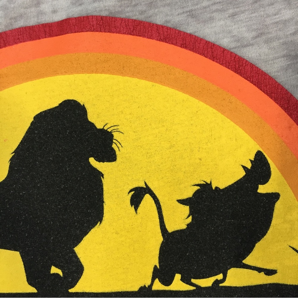 Disney Lion King 'Hakuna Matata' Raglan T-Shirt, Small Juniors, Pre-Loved - Picture 9 of 9